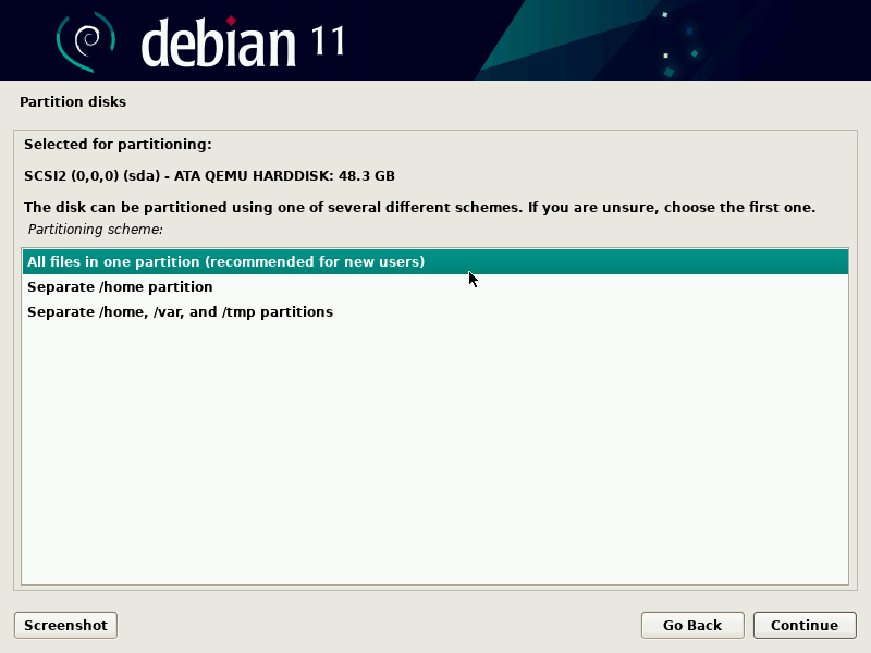 Guided partitioning